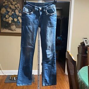 Sexy Couture Women's Flare Blue Jeans